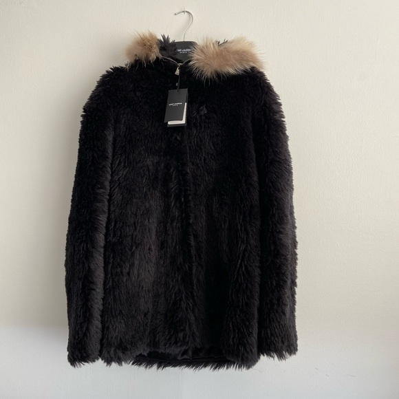 ysl fur coat